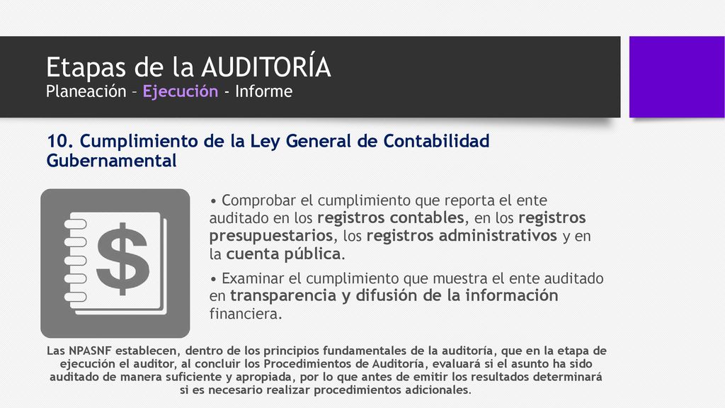 Etapas de la AUDITORÍA Planeación – Ejecución - Informe