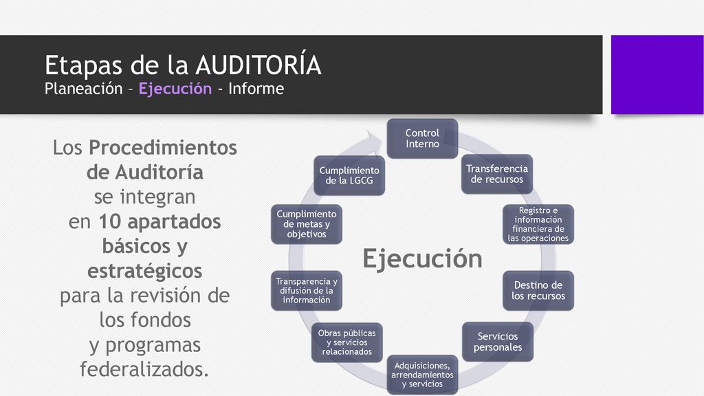 Etapas de la AUDITORÍA Planeación – Ejecución - Informe