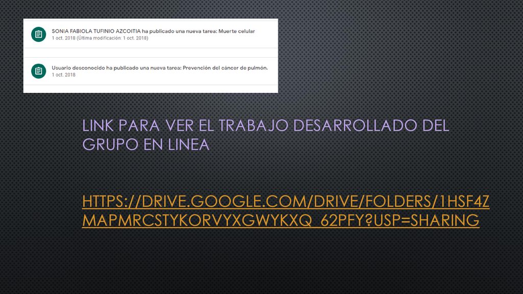Link para ver el trabajo desarrollado del grupo en linea