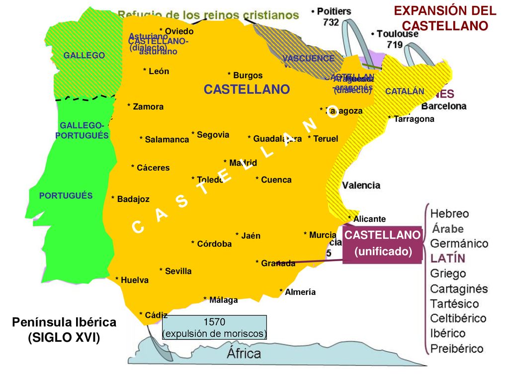 C A S T E L L A N O EXPANSIÓN DEL CASTELLANO CASTELLANO