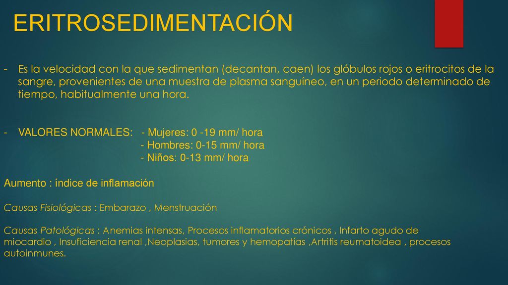 Sangre normal en hombres
