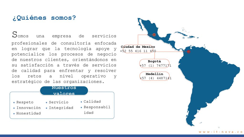 ¿Quiénes somos Bogotá. +57 (1) Ciudad de Mexico Medellin. +57 (4)