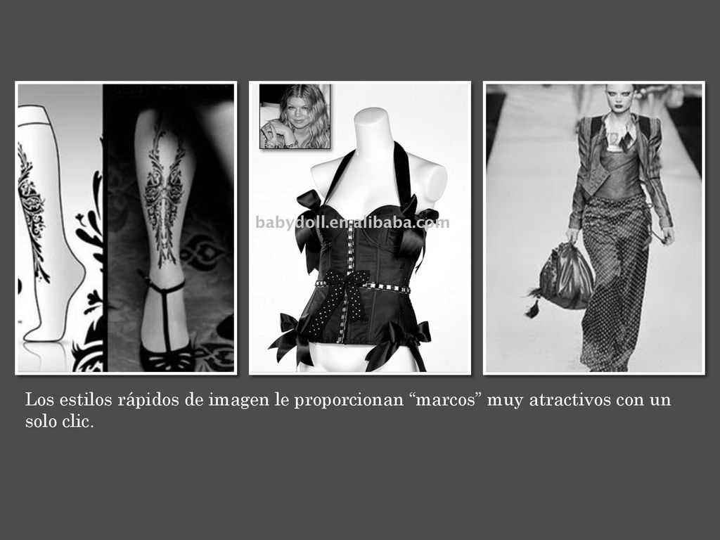 Los estilos rápidos de imagen le proporcionan marcos muy atractivos con un solo clic.