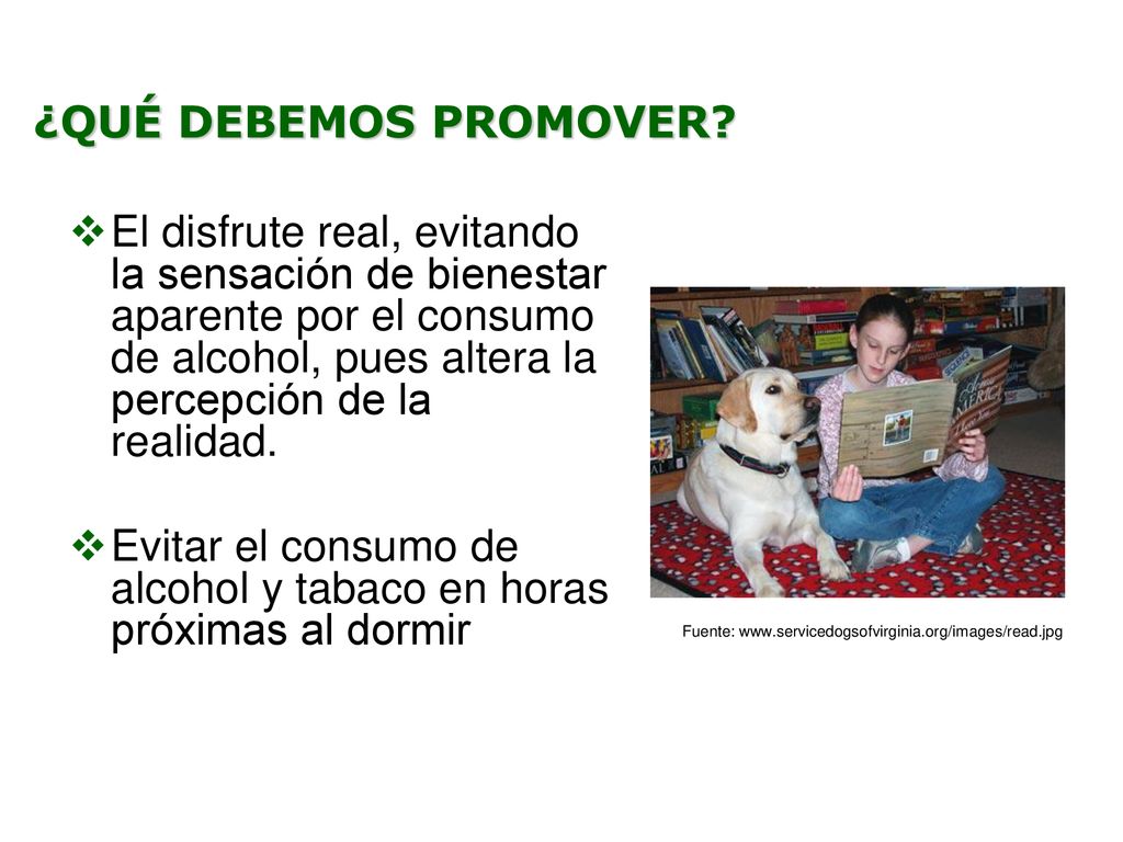 Evitar el consumo de alcohol y tabaco en horas próximas al dormir