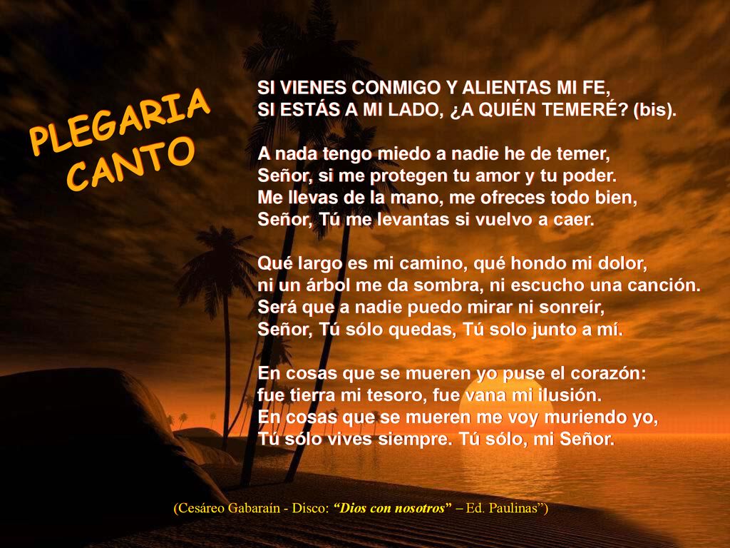 (Cesáreo Gabaraín - Disco: Dios con nosotros – Ed. Paulinas )