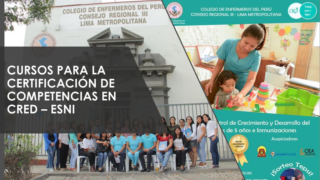 CURSOS PARA LA CERTIFICACIÓN DE COMPETENCIAS EN CRED – ESNI