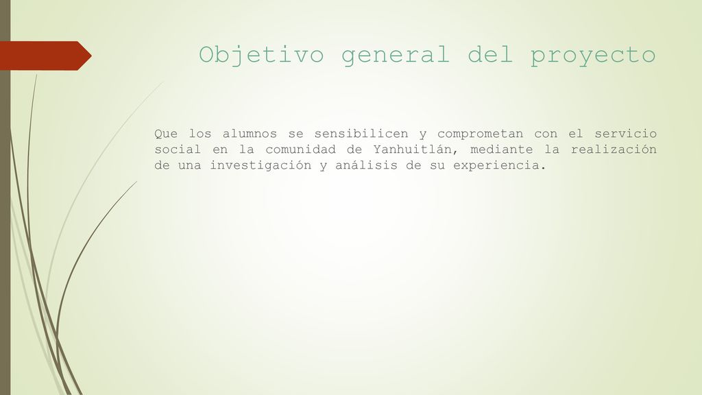 Objetivo general del proyecto