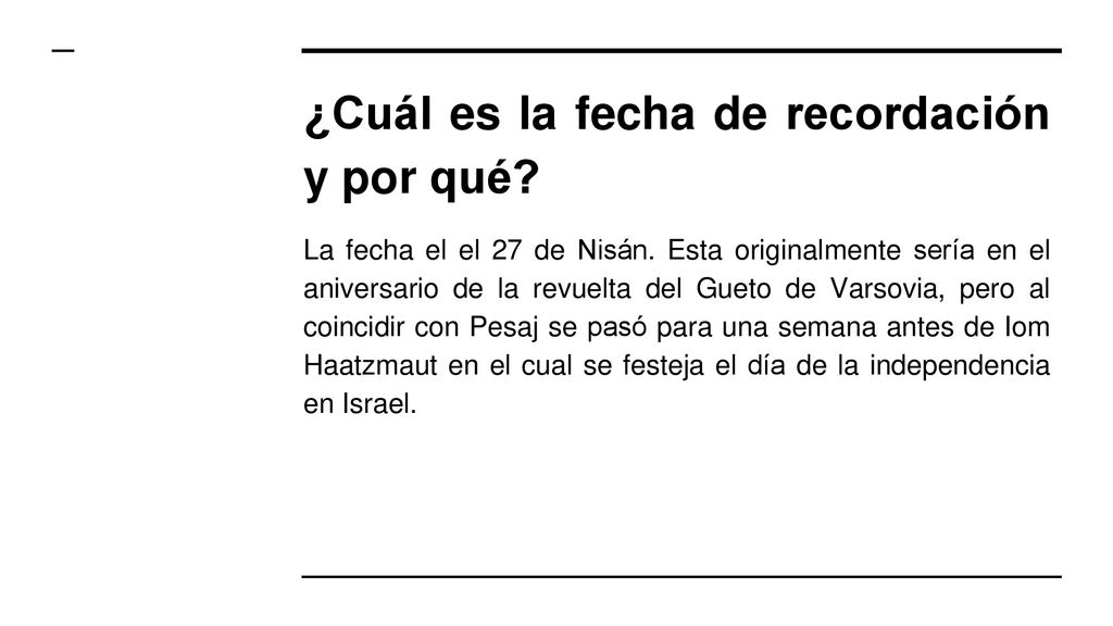 ¿Cuál es la fecha de recordación y por qué