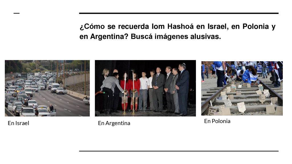 ¿Cómo se recuerda Iom Hashoá en Israel, en Polonia y en Argentina