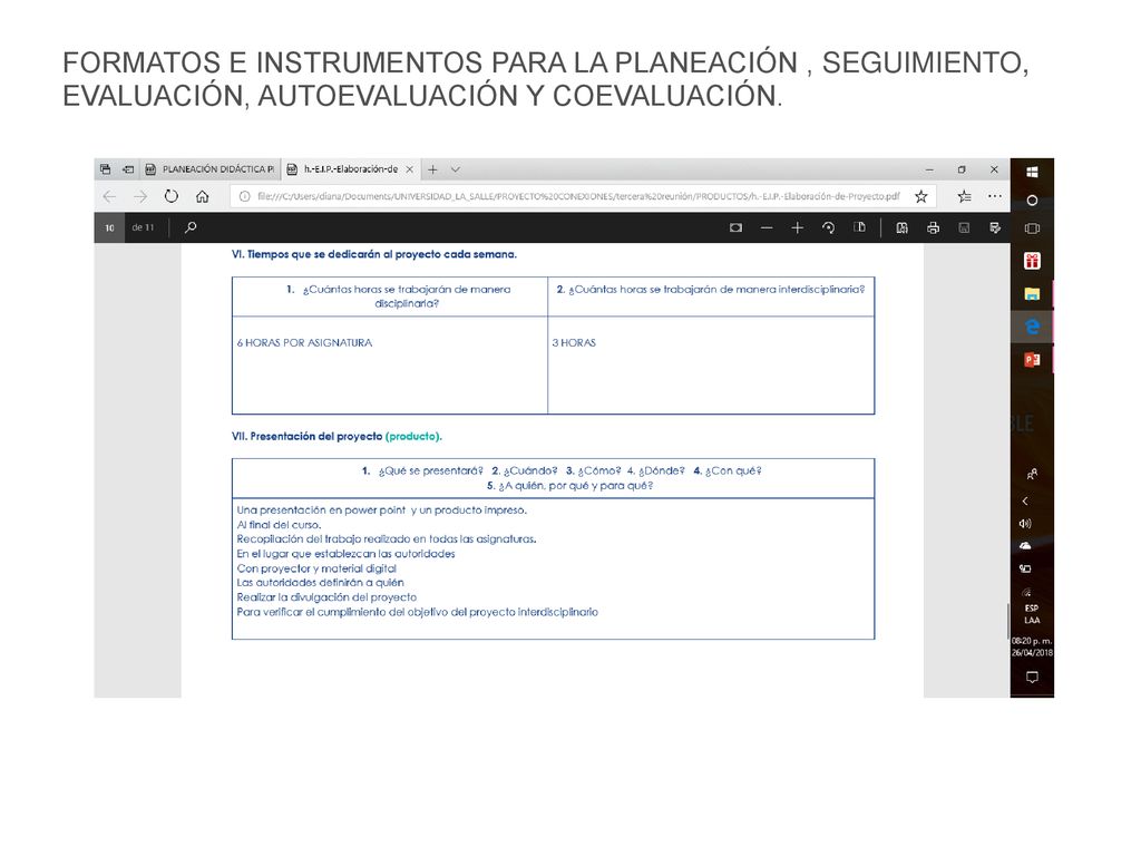 FORMATOS E INSTRUMENTOS PARA LA PLANEACIÓN , SEGUIMIENTO, EVALUACIÓN, AUTOEVALUACIÓN Y COEVALUACIÓN.