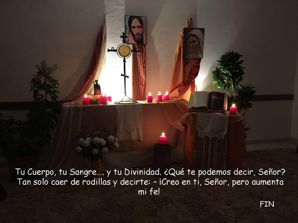 Tu Cuerpo, tu Sangre…. y tu Divinidad. ¿Qué te podemos decir, Señor