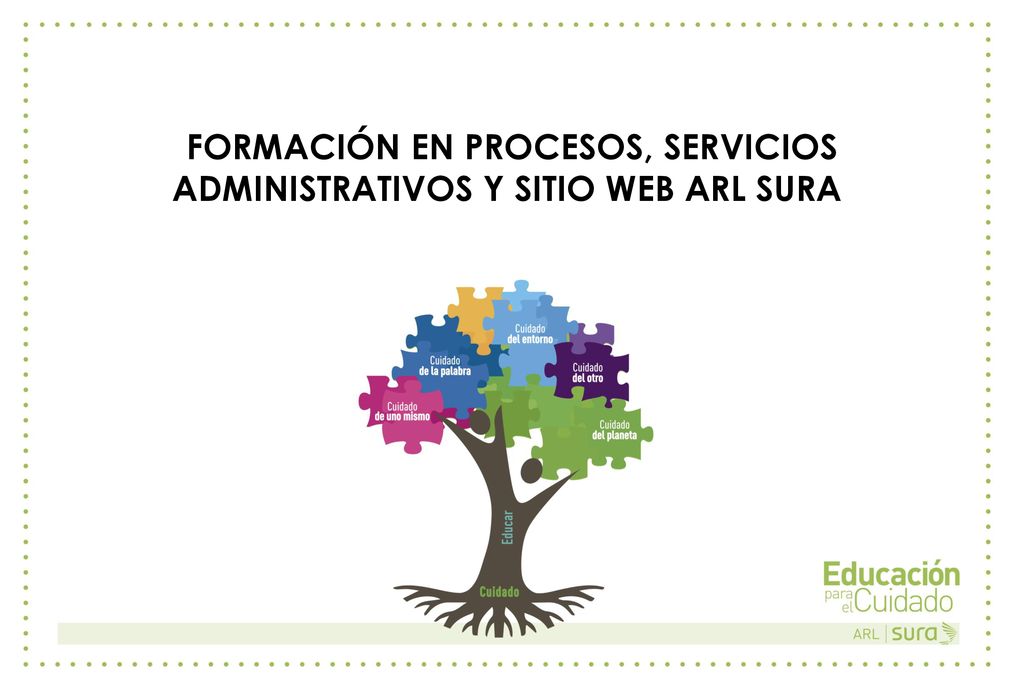 FORMACIÓN EN PROCESOS, SERVICIOS ADMINISTRATIVOS Y SITIO WEB ARL SURA