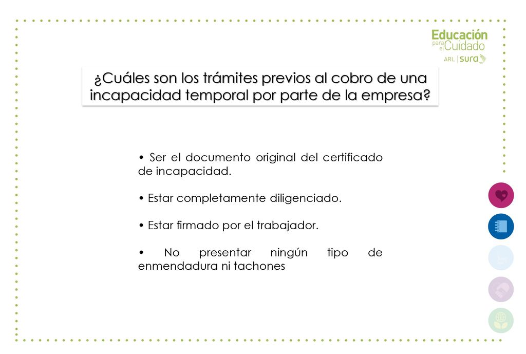 ¿Cuáles son los trámites previos al cobro de una incapacidad temporal por parte de la empresa