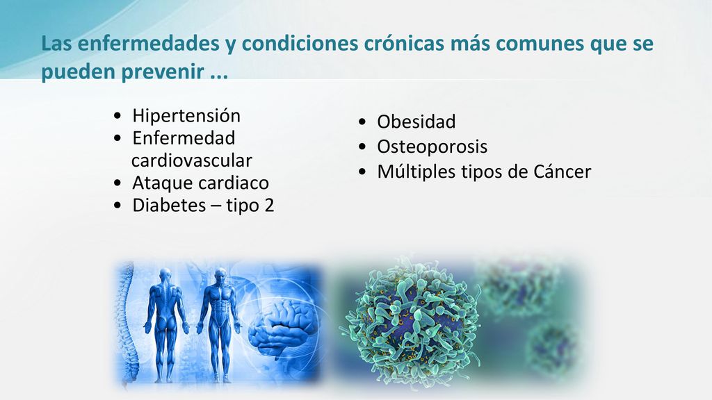 Las enfermedades y condiciones crónicas más comunes que se pueden prevenir ...