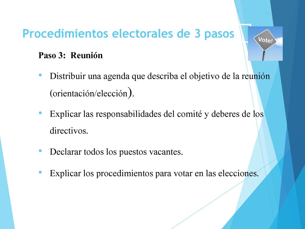Explicar las responsabilidades del comité y deberes de los directivos.