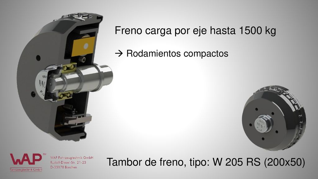Tambor de freno, tipo: W 205 RS (200x50)