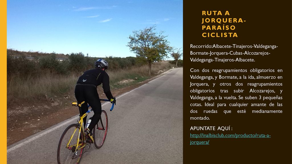 RUTA A JORQUERA-PARAÍSO CICLISTA