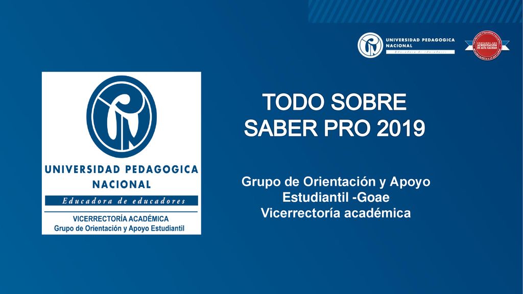 Grupo de Orientación y Apoyo Estudiantil -Goae Vicerrectoría académica