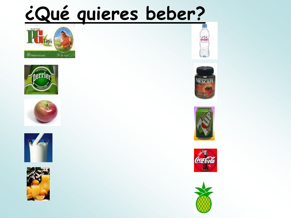 ¿Qué quieres beber