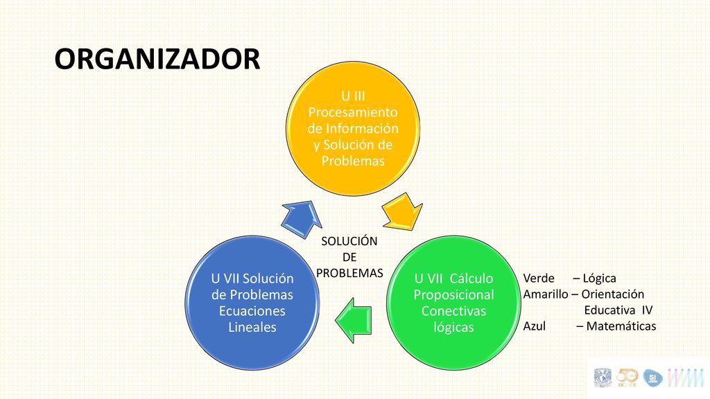 ORGANIZADOR U III Procesamiento de Información y Solución de Problemas
