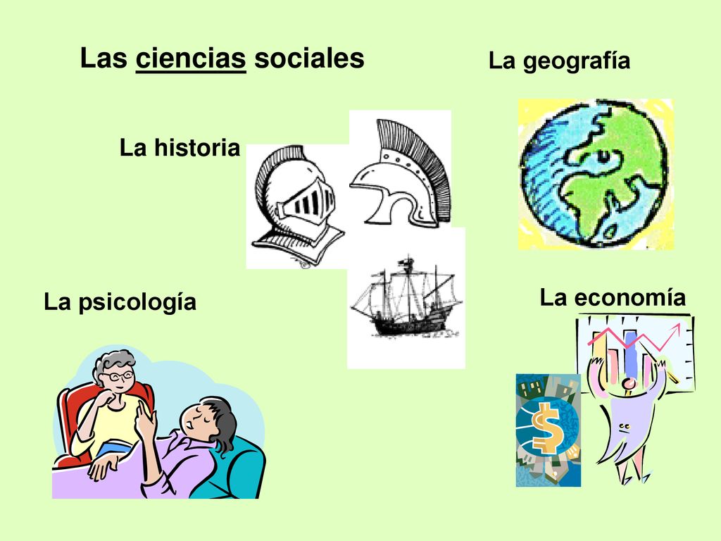Las ciencias sociales La geografía La historia La economía