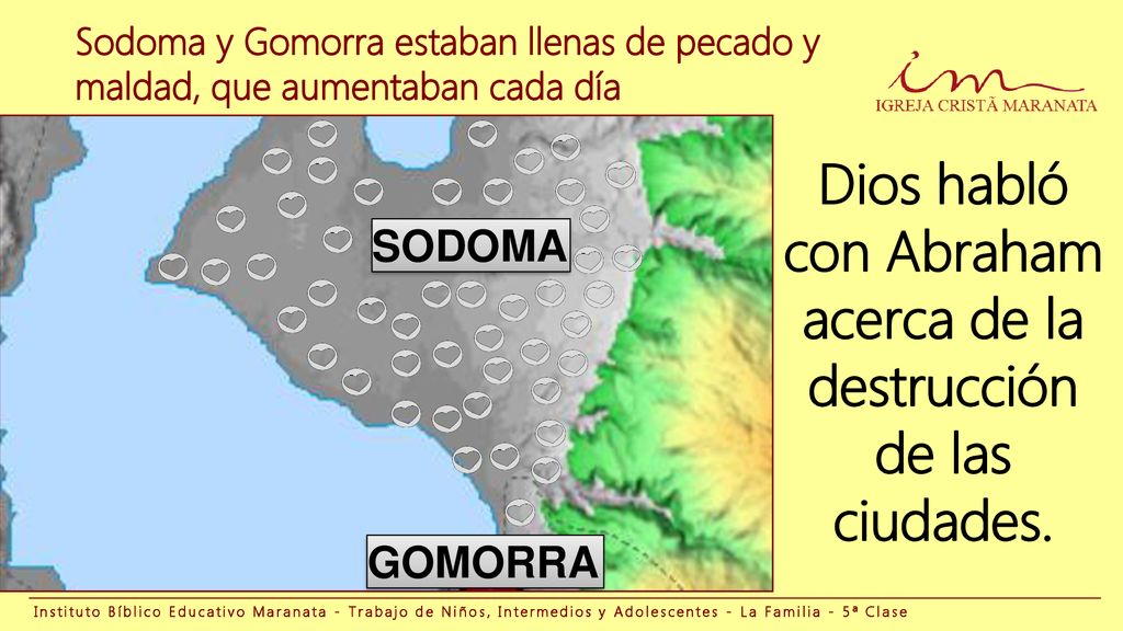 Dios habló con Abraham acerca de la destrucción de las ciudades.