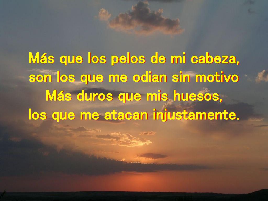 Más que los pelos de mi cabeza, son los que me odian sin motivo