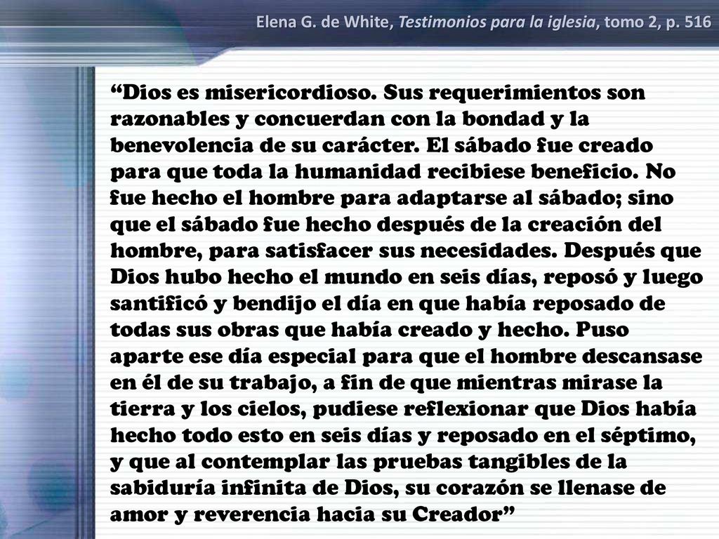 Elena G. de White, Testimonios para la iglesia, tomo 2, p. 516