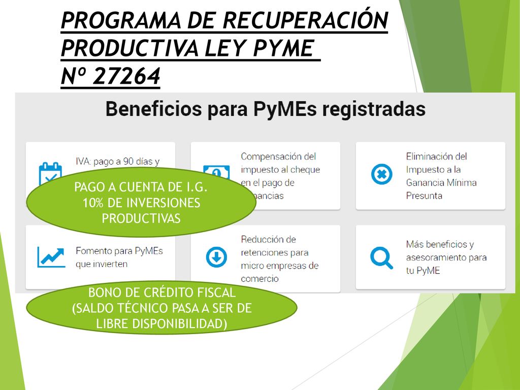 PAGO A CUENTA DE I.G. 10% DE INVERSIONES PRODUCTIVAS
