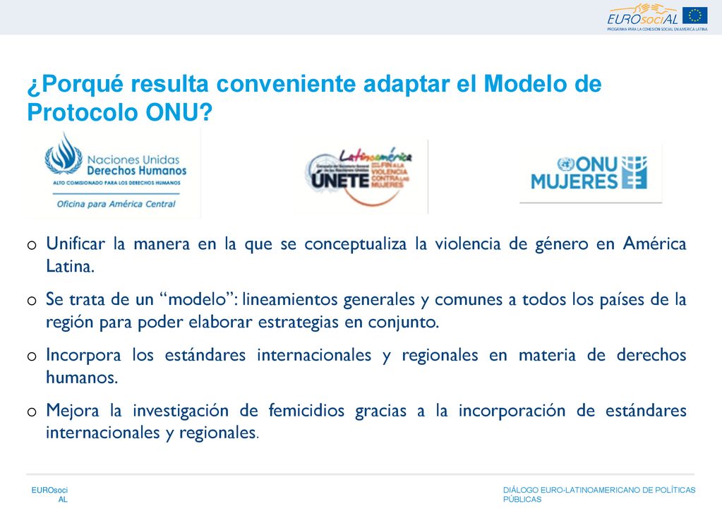 ¿Porqué resulta conveniente adaptar el Modelo de Protocolo ONU