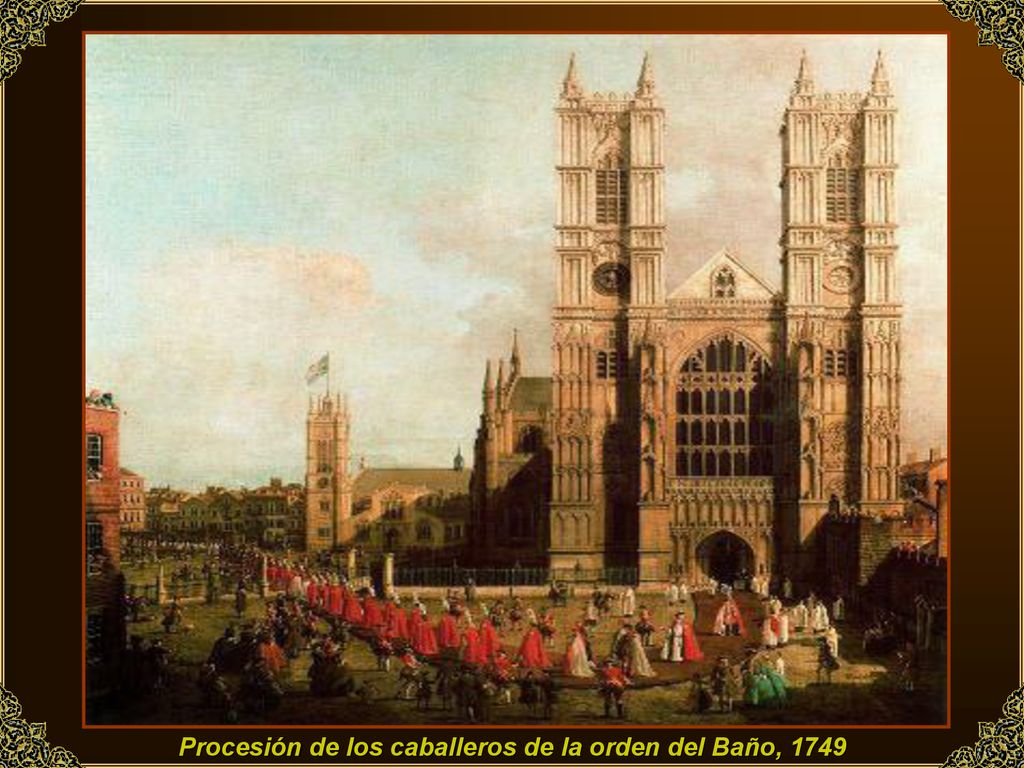 Procesión de los caballeros de la orden del Baño, 1749