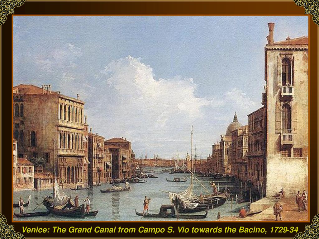 Venice: The Grand Canal from Campo S. Vio towards the Bacino,