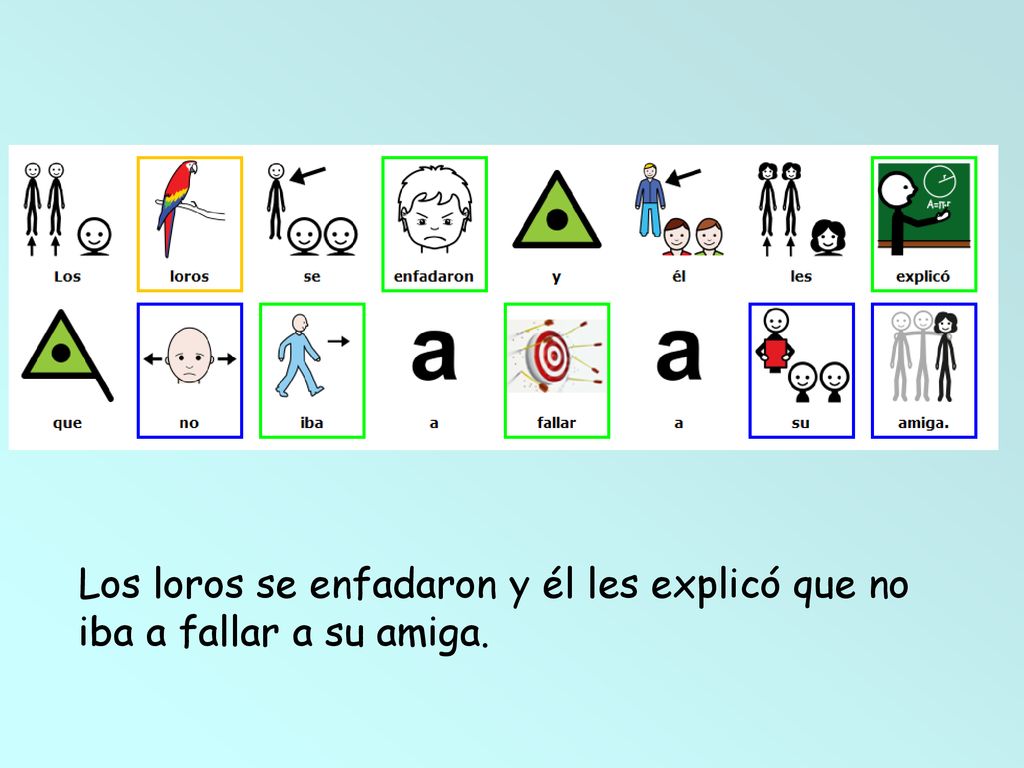 Los loros se enfadaron y él les explicó que no iba a fallar a su amiga.