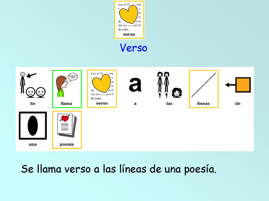 Verso Se llama verso a las líneas de una poesía.