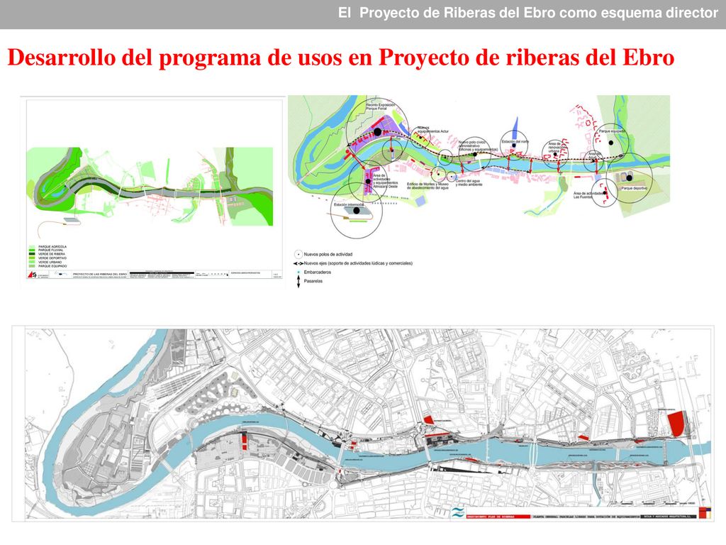 Desarrollo del programa de usos en Proyecto de riberas del Ebro