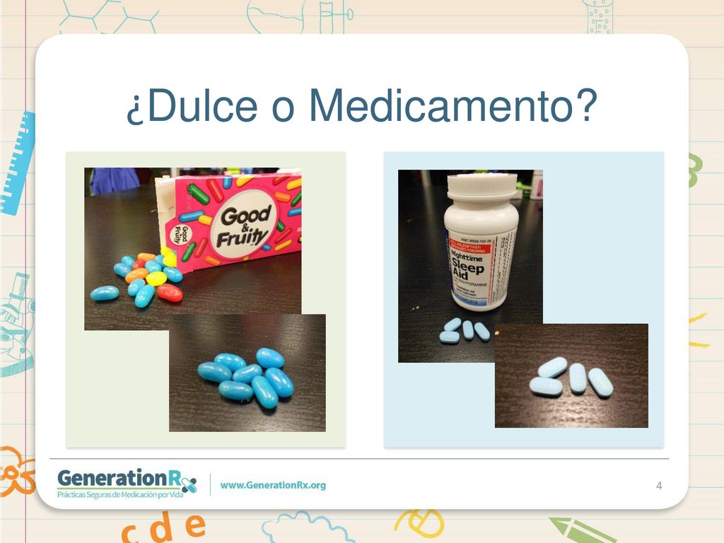 ¿Dulce o Medicamento Dulces Good & Fruity azules/Pastillas para dormir
