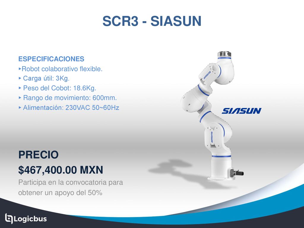 SCR3 - SIASUN PRECIO $467, MXN Participa en la convocatoria para