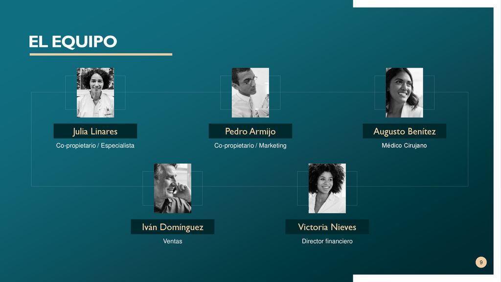 EL EQUIPO Julia Linares Pedro Armijo Augusto Benítez Iván Domínguez