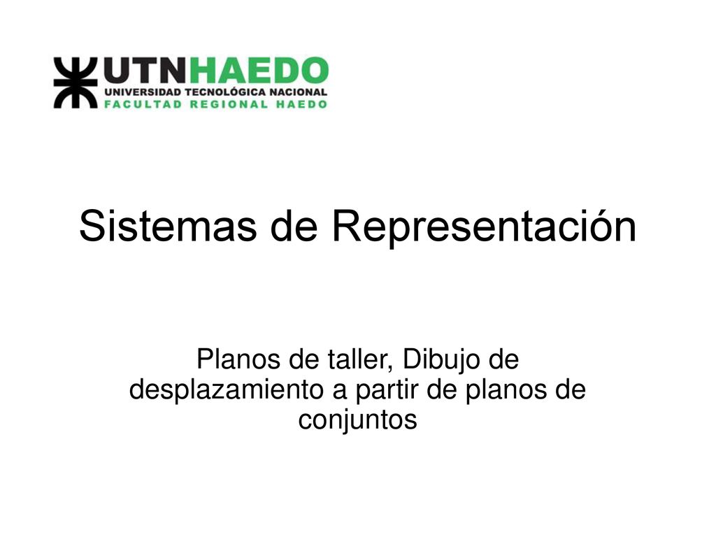 Sistemas de Representación