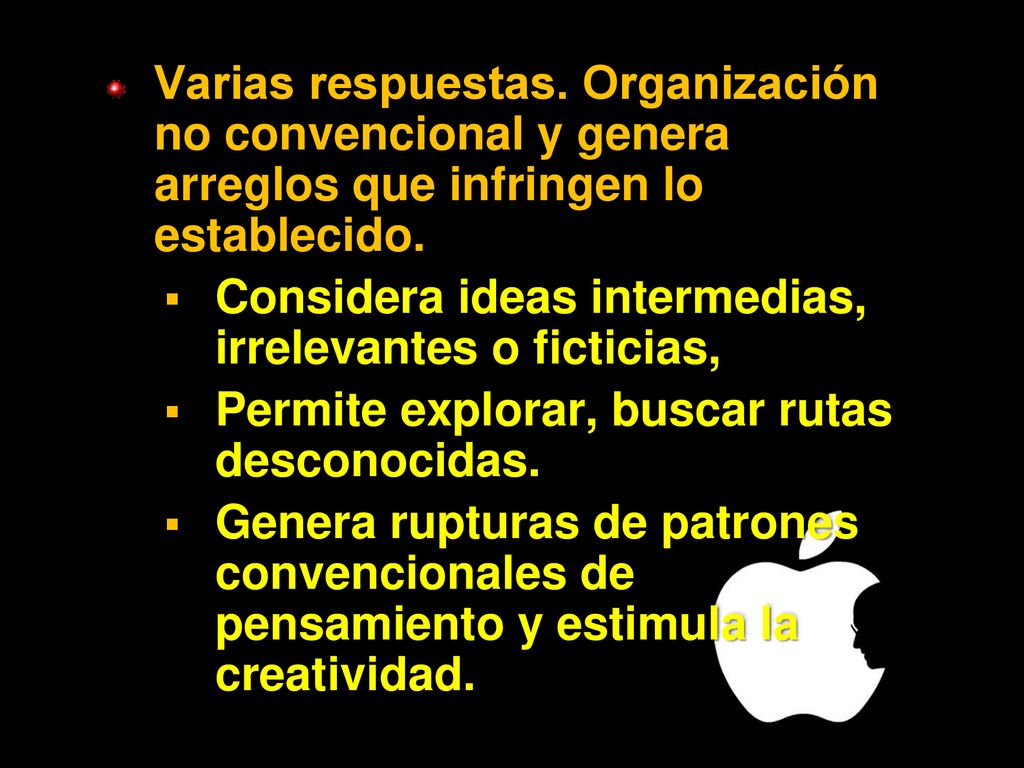 Varias respuestas. Organización no convencional y genera arreglos que infringen lo establecido.