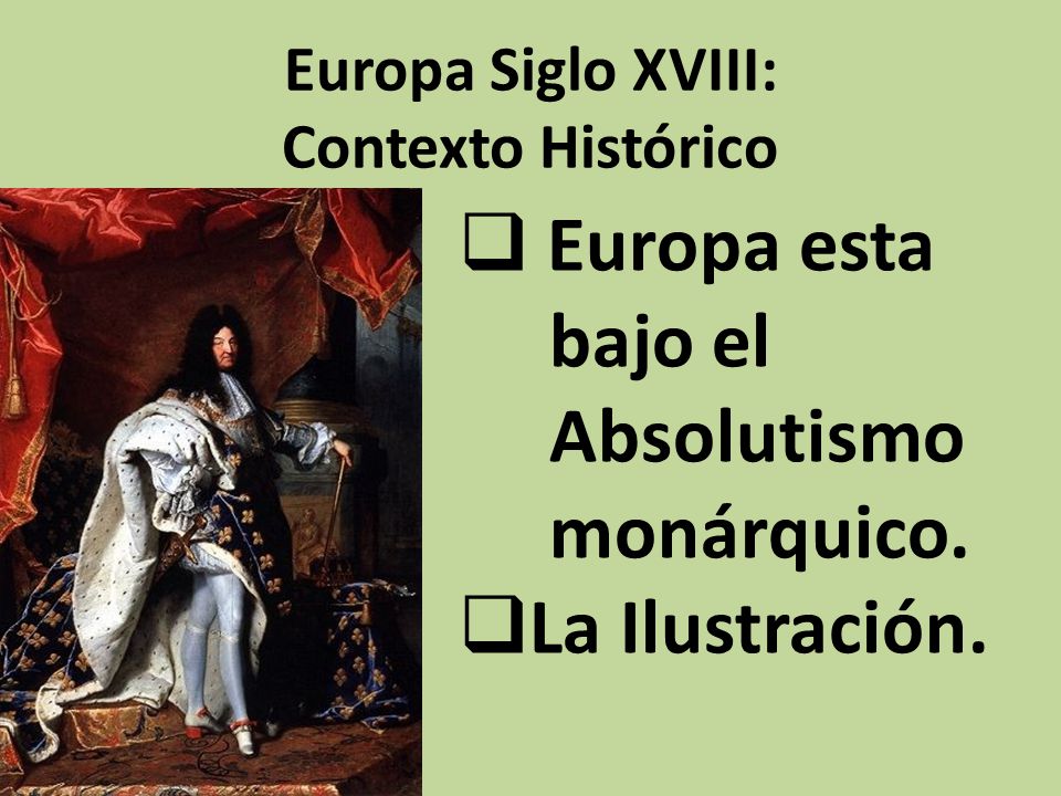 Europa Siglo XVIII: Contexto Histórico