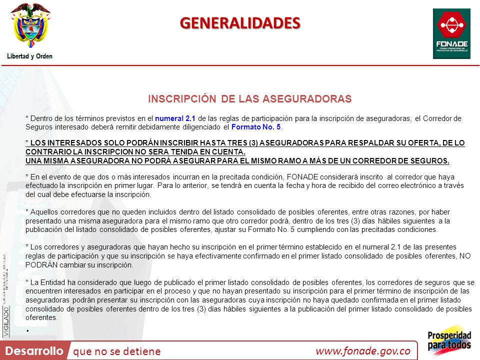 INSCRIPCIÓN DE LAS ASEGURADORAS
