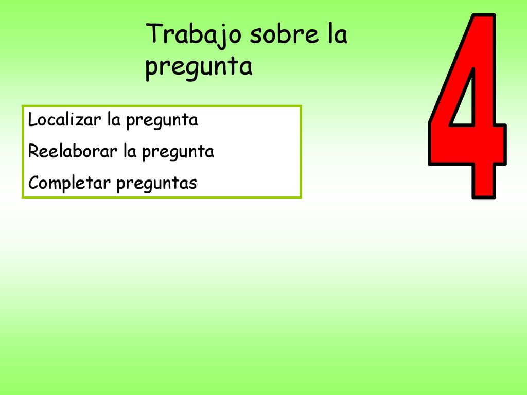 Trabajo sobre la pregunta 4