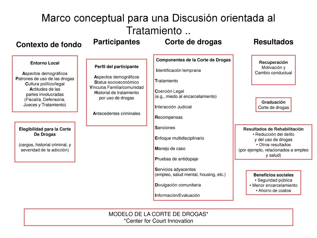 Marco conceptual para una Discusión orientada al Tratamiento ..