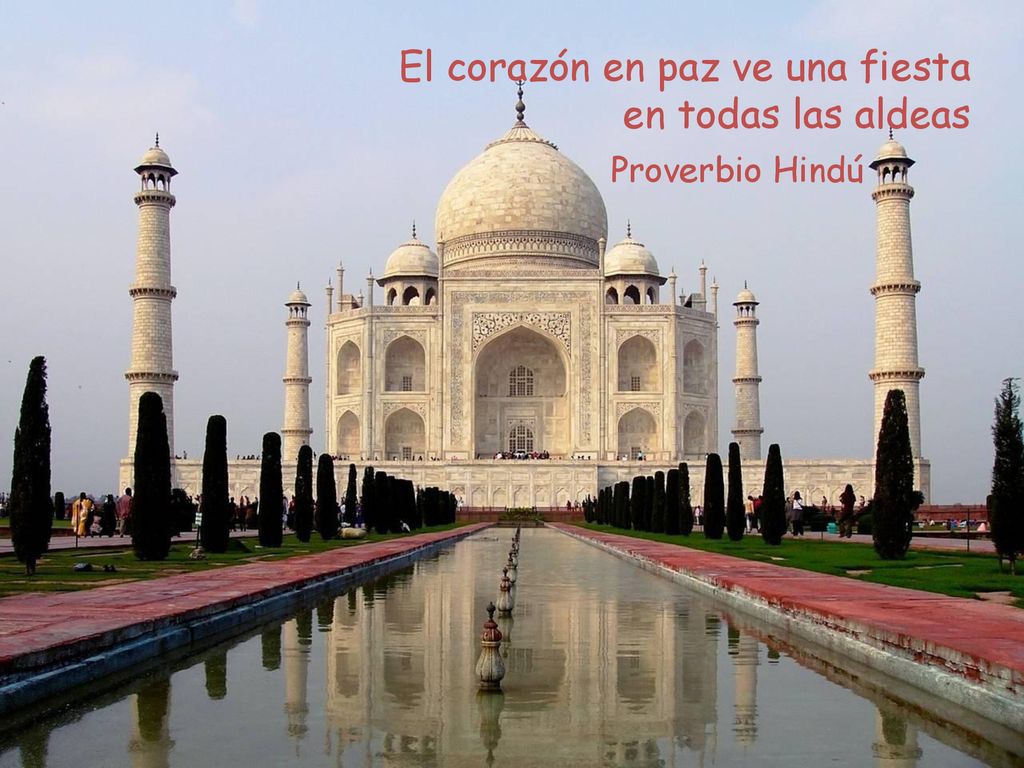 El corazón en paz ve una fiesta en todas las aldeas