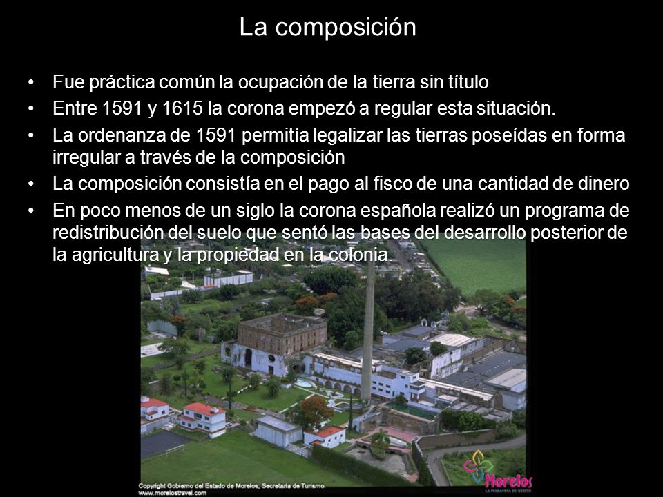 La composición Fue práctica común la ocupación de la tierra sin título
