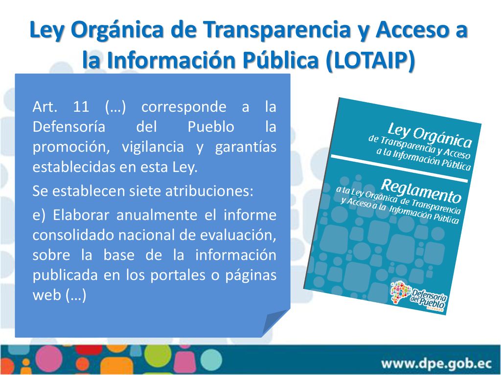 Ley Orgánica de Transparencia y Acceso a la Información Pública (LOTAIP)