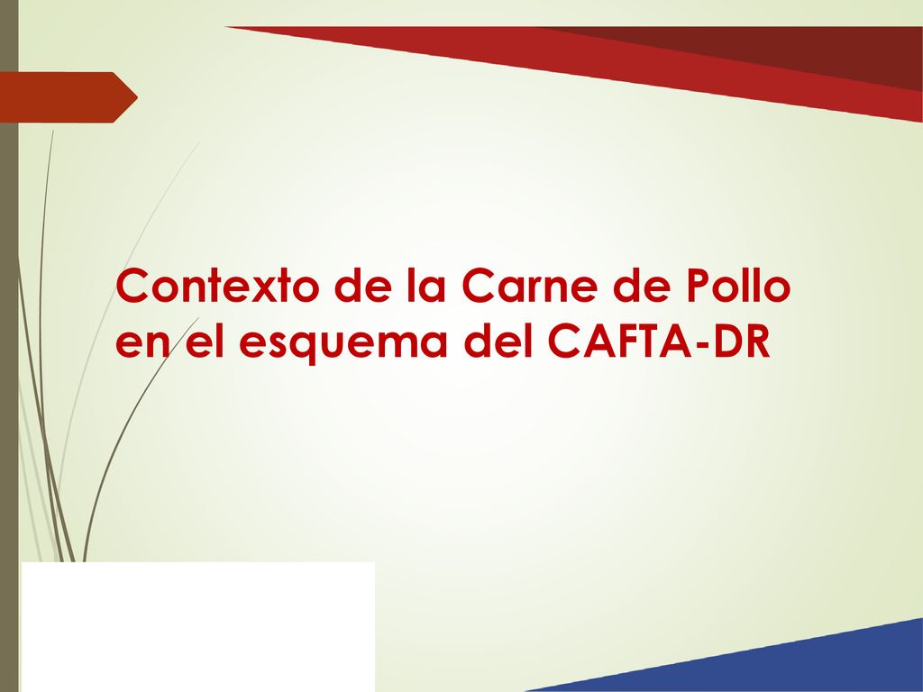 Contexto de la Carne de Pollo en el esquema del CAFTA-DR