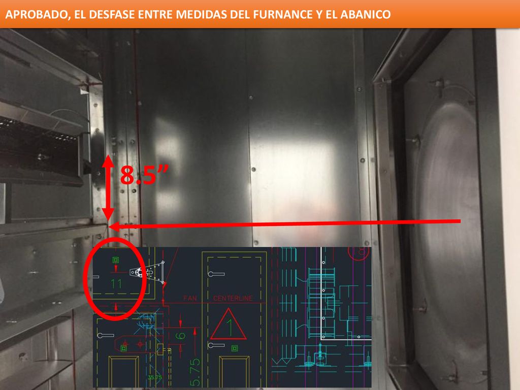 APROBADO, EL DESFASE ENTRE MEDIDAS DEL FURNANCE Y EL ABANICO