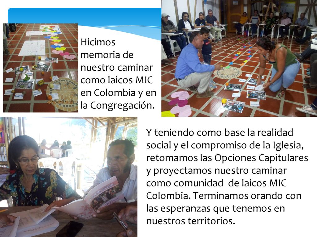 Hicimos memoria de nuestro caminar como laicos MIC en Colombia y en la Congregación.